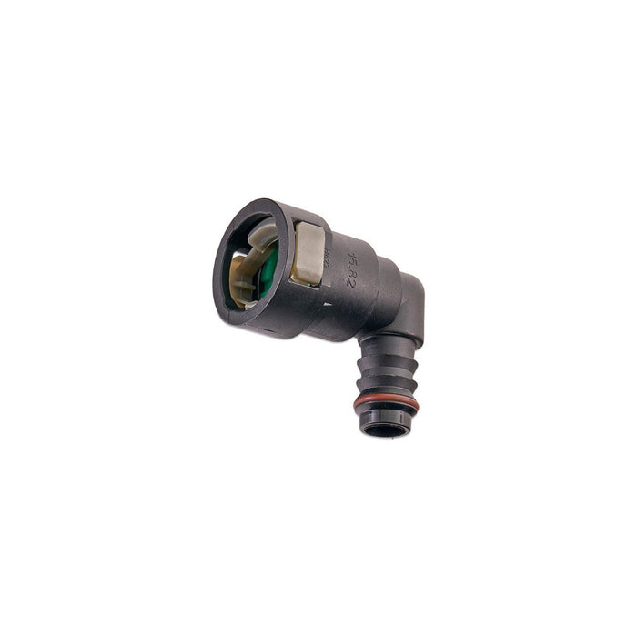 IAG 5/8" SAE Quick Connect Female to 1/2" Hose Barb Right Angled (90 degrees) - RPL-FIT-05822 - Subimods.com