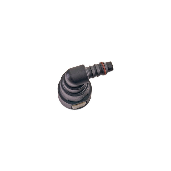 IAG 5/8" SAE Quick Connect Female to 3/8" Hose Barb 90 Degree Fitting - RPL-FIT-05812 - Subimods.com