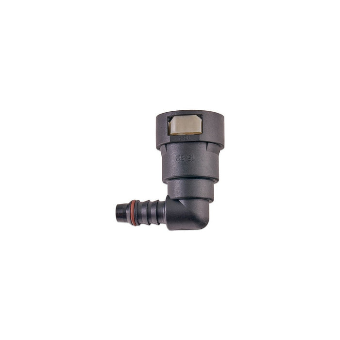 IAG 5/8" SAE Quick Connect Female to 3/8" Hose Barb 90 Degree Fitting - RPL-FIT-05812 - Subimods.com