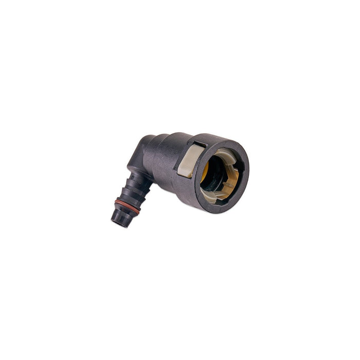 IAG 5/8" SAE Quick Connect Female to 3/8" Hose Barb 90 Degree Fitting - RPL-FIT-05812 - Subimods.com