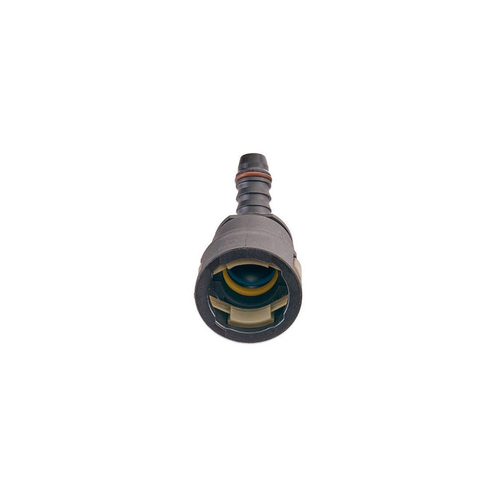 IAG 5/8" SAE Quick Connect Female to 3/8" Hose Barb Angled (135 / 45 Degrees) - RPL-FIT-03800 - Subimods.com
