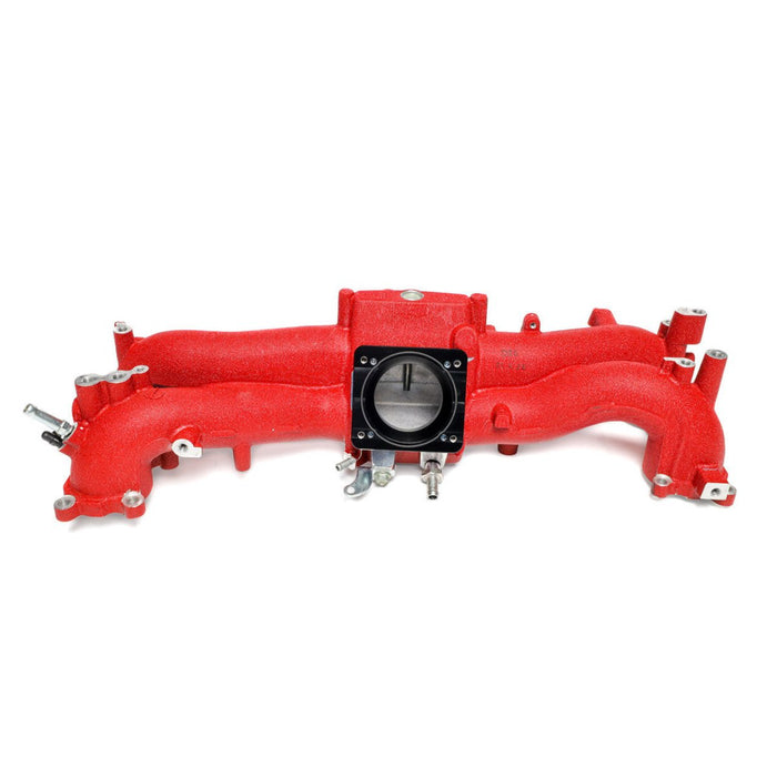IAG Big Bore 76mm Throttle Body Adapter 2004–2021 STI / 2006–2007 WRX / 2004–2008 Forester XT w/ OEM STI / Cosworth / AMS Intake Manifolds - IAG-AFD-2020BK - Subimods.com