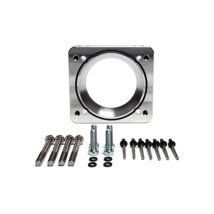 IAG Big Bore 76mm Throttle Body Adapter 2004–2021 STI / 2006–2007 WRX / 2004–2008 Forester XT w/ OEM STI / Cosworth / AMS Intake Manifolds - IAG-AFD-2020BK - Subimods.com