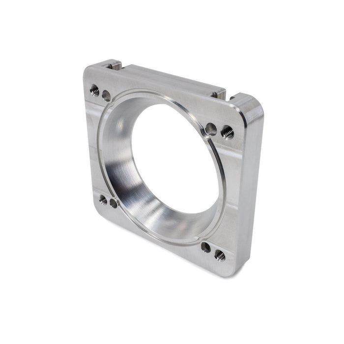 IAG Big Bore 76mm Throttle Body Adapter 2004–2021 STI / 2006–2007 WRX / 2004–2008 Forester XT w/ OEM STI / Cosworth / AMS Intake Manifolds - IAG-AFD-2020BK - Subimods.com