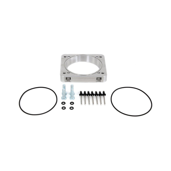 IAG Big Bore 76mm Throttle Body Adapter 2004–2021 STI / 2006–2007 WRX / 2004–2008 Forester XT w/ STI / Process West / Corsa Veloce Intake Manifolds - IAG-AFD-2021BK - Subimods.com