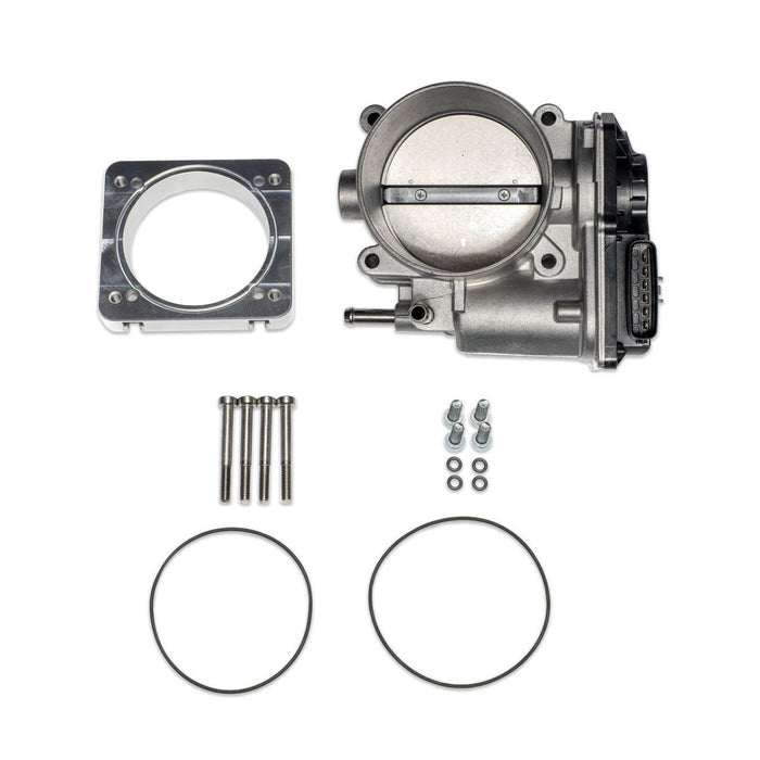 IAG Big Bore 76mm Throttle Body w/ Electronics & Adapter Package 2004–2021 STI / 2006–2007 WRX / 2004–2008 Forester XT w/ STI / Process West Intake Manifolds - IAG-AFD-2028BK - Subimods.com