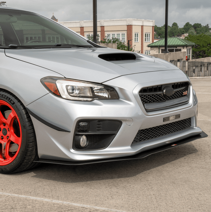 IAG Front Splitter w/ Straight Endplate Winglets 2015 - 2021 WRX / 2015 - 2021 STI - IAG-BDY-5344MBK - Subimods.com