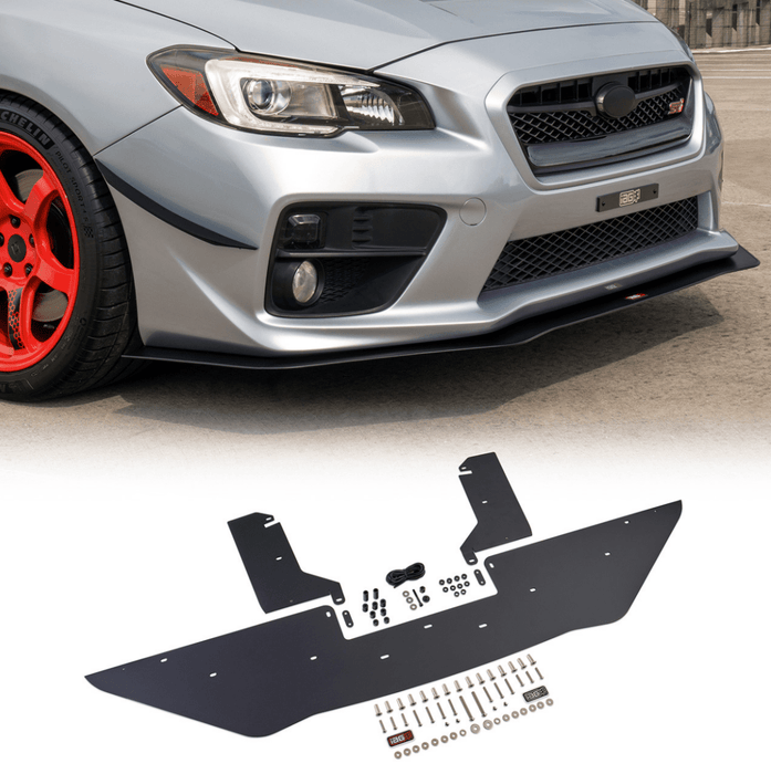 IAG Front Splitter w/ Straight Endplate Winglets 2015 - 2021 WRX / 2015 - 2021 STI - IAG-BDY-5344MBK - Subimods.com