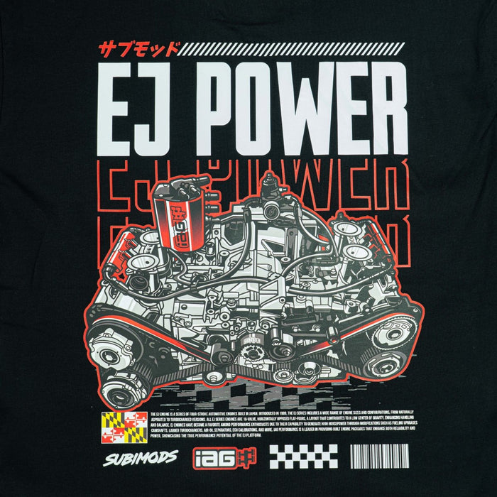 IAG Official "EJ Power" Short Sleeve Shirt Black by Subimods - SM-2279-S - Subimods.com