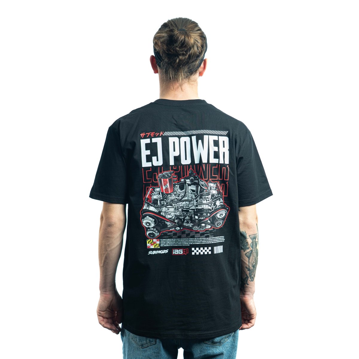 IAG EJ Power Short Sleeve Shirt Black for Subaru EJ Platform — Subimods.com
