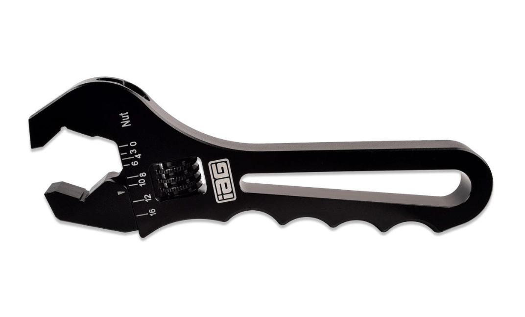 IAG Performance Aluminum Adjustable AN Wrench 3AN - 16AN Fittings - IAG - TLS - 0001BK - Subimods.com