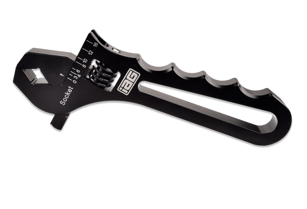 IAG Performance Aluminum Adjustable AN Wrench 3AN - 16AN Fittings - IAG - TLS - 0001BK - Subimods.com