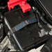 IAG Performance Battery Tie Down Black w/ Blue Hexagon Most Subaru Models - IAG - ACC - 5329BL - Subimods.com