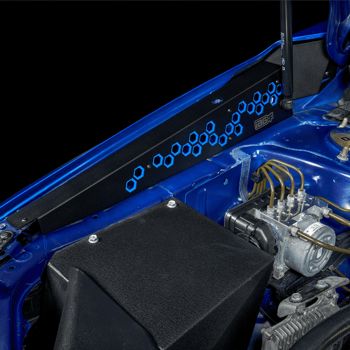 IAG Performance Fender Shroud Black w/ Black Hexagon 2015 - 2021 WRX / 2015 - 2021 STI - IAG - ACC - 2601BK - Subimods.com