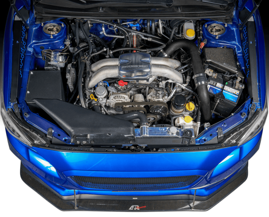 IAG Performance Fender Shroud Black w/ Pink Hexagon 2015 - 2021 WRX / 2015 - 2021 STI - IAG - ACC - 2601PK - Subimods.com