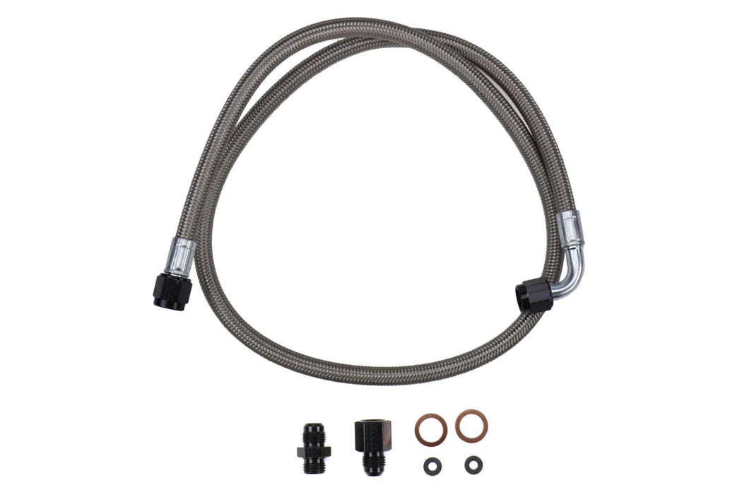 IAG Performance High Pressure Braided Power Steering Line (OEM Routing) 2002 - 2007 WRX / 2004 - 2007 STI - IAG-ENG-5900 - Subimods.com