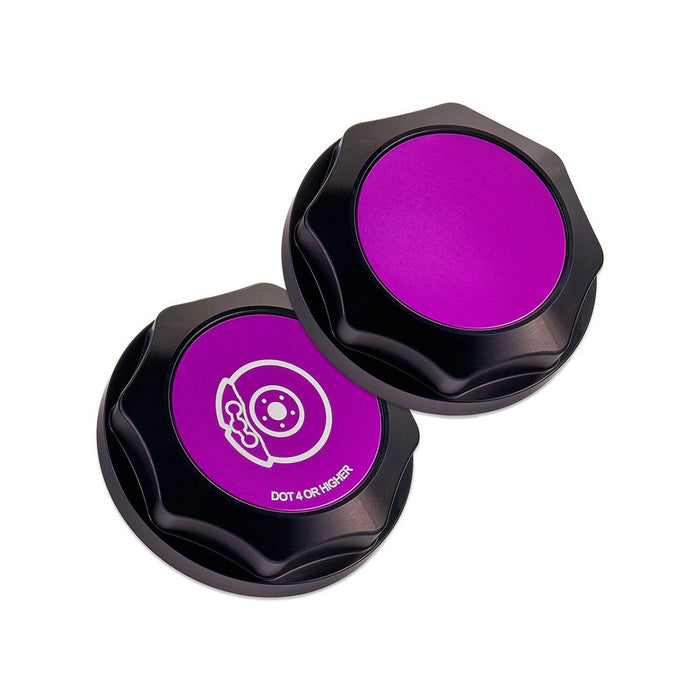 IAG Performance Revolve Brake Fluid Reservoir Cap Black w/ Purple Accent 2002 - 2024 WRX / 2004 - 2021 STI / 2013 - 2024 BRZ / 2005 - 2009 Legacy GT / 2004 - 2008 Forester XT - IAG - ACC - 5302BKPR - Subimods.com
