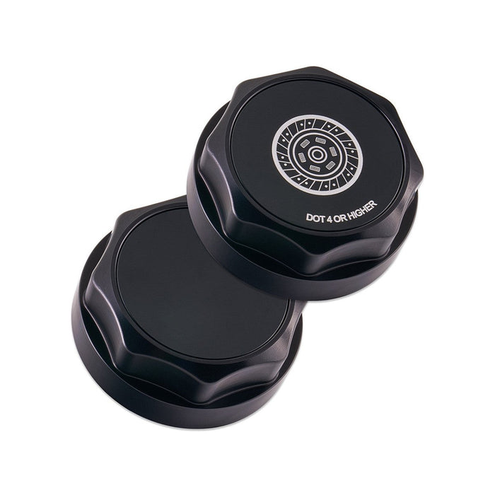 IAG Performance Revolve Clutch Fluid Reservoir Cap Black w/ Black Accent 2013 - 2024 BRZ / 2022 - 2024 GR86 / 2013 - 2016 FRS / 2017 - 2020 GT86 - IAG - ACC - 5313BKBK - Subimods.com