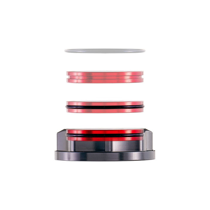IAG Performance Revolve Clutch Fluid Reservoir Cap Black w/ Purple Accent 2002 - 2024 WRX / 2004 - 2021 STI / 2013 - 2024 BRZ / 2005 - 2009 Legacy GT / 2004 - 2008 Forester XT - IAG - ACC - 5303BKPR - Subimods.com
