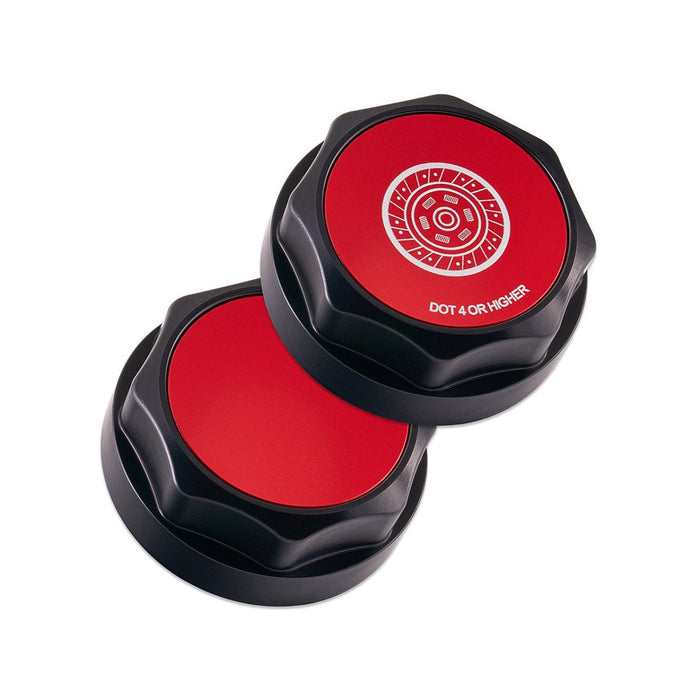 IAG Performance Revolve Clutch Fluid Reservoir Cap Black w/ Red Accent 2013 - 2024 BRZ / 2022 - 2024 GR86 / 2013 - 2016 FRS / 2017 - 2020 GT86 - IAG - ACC - 5313BKRD - Subimods.com