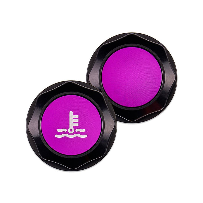 IAG Performance Revolve Coolant Reservoir Cap Black w/ Purple Accent 2002 - 2024 WRX / 2004 - 2021 STI / 2013 - 2024 BRZ / 2005 - 2009 Legacy GT / 2004 - 2008 Forester XT - IAG - ACC - 5304BKPR - Subimods.com