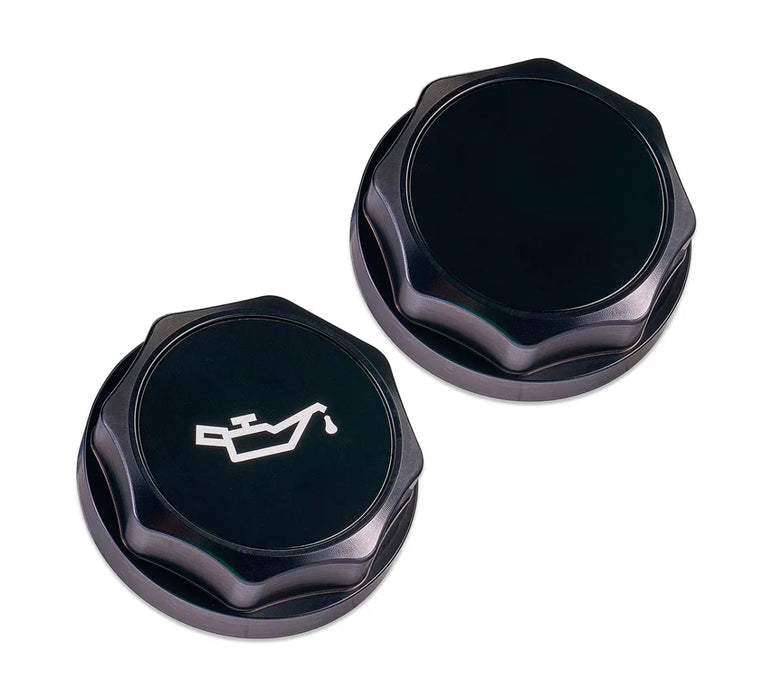 IAG Performance Revolve Engine Bay Dress Up Cap Kit Black w/ Black Accent 2015 - 2021 STI - IAG - ACC - 5404BKBK - Subimods.com