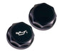 IAG Performance Revolve Engine Bay Dress Up Cap Kit Black w/ Black Accent 2015 - 2021 WRX - IAG - ACC - 5403BKBK - Subimods.com