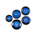 IAG Performance Revolve Engine Bay Dress Up Cap Kit Black w/ Blue Accent 2015 - 2021 STI - IAG - ACC - 5404BKBL - Subimods.com