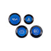 IAG Performance Revolve Engine Bay Dress Up Cap Kit Black w/ Blue Accent 2015 - 2021 WRX - IAG - ACC - 5403BKBL - Subimods.com