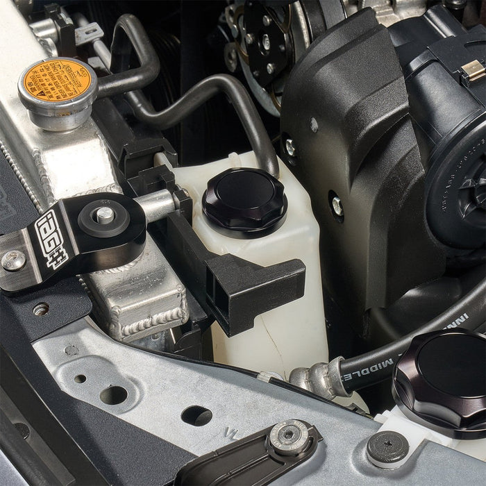 IAG Performance Revolve Engine Bay Dress Up Cap Kit Black w/ Purple Accent 2015 - 2021 STI - IAG - ACC - 5404BKPR - Subimods.com