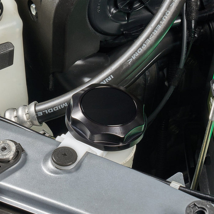 IAG Performance Revolve Engine Bay Dress Up Cap Kit Black w/ Purple Accent 2015 - 2021 STI - IAG - ACC - 5404BKPR - Subimods.com