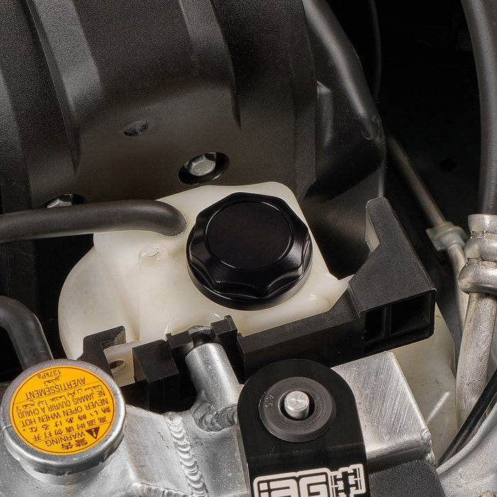 IAG Performance Revolve Engine Bay Dress Up Cap Kit Black w/ Purple Accent 2015 - 2021 STI - IAG - ACC - 5404BKPR - Subimods.com