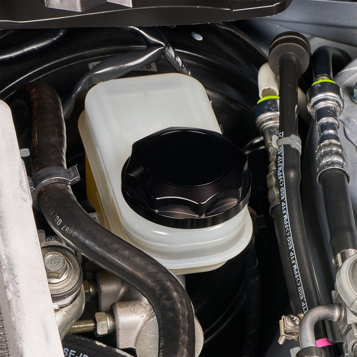 IAG Performance Revolve Engine Bay Dress Up Cap Kit Black w/ Purple Accent 2015 - 2021 STI - IAG - ACC - 5404BKPR - Subimods.com