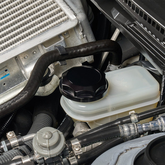 IAG Performance Revolve Engine Bay Dress Up Cap Kit Black w/ Purple Accent 2015 - 2021 STI - IAG - ACC - 5404BKPR - Subimods.com