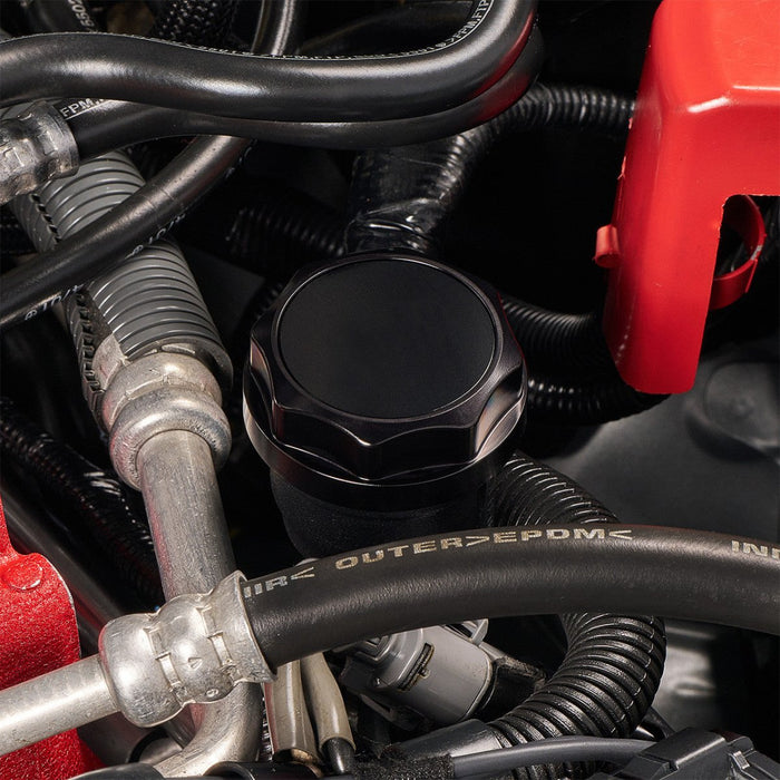 IAG Performance Revolve Engine Bay Dress Up Cap Kit Black w/ Purple Accent 2015 - 2021 STI - IAG - ACC - 5404BKPR - Subimods.com