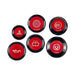 IAG Performance Revolve Engine Bay Dress Up Cap Kit Black w/ Red Accent 2002-2007 WRX / 2004-2007 STI / 2004-2008 Forester XT