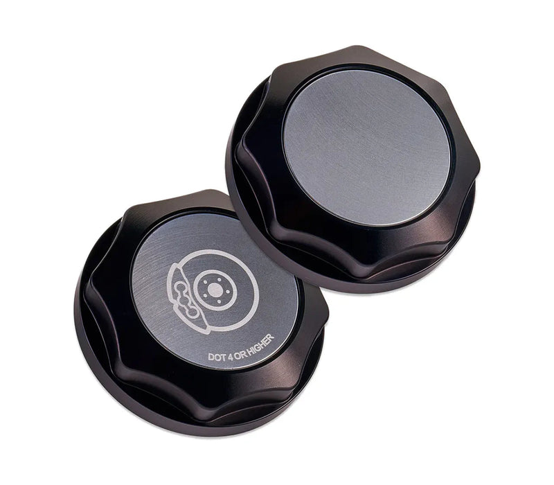 IAG Performance Revolve Engine Bay Dress Up Cap Kit Black w/ Silver Accent 2015 - 2021 STI - IAG - ACC - 5404BKSL - Subimods.com