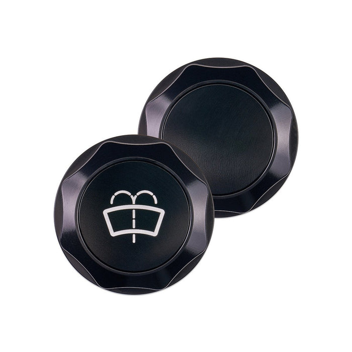 IAG Performance Revolve Washer Fluid Reservoir Cap Black w/ Black Insert 2022 - 2024 WRX / 2013 - 2024 BRZ / 2013 - 2016 FRS / 2017 - 2020 GT86 / 2022 - 2024 GR86 - IAG - ACC - 5310BKBK - Subimods.com