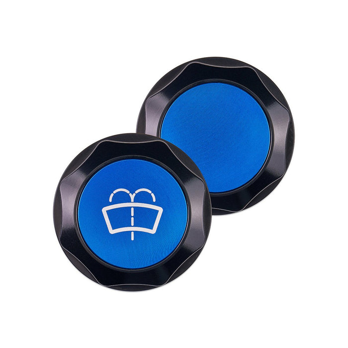 IAG Performance Revolve Washer Fluid Reservoir Cap Black w/ Blue Insert 2022 - 2024 WRX / 2013 - 2024 BRZ / 2013 - 2016 FRS / 2017 - 2020 GT86 / 2022 - 2024 GR86 - IAG - ACC - 5310BKBL - Subimods.com