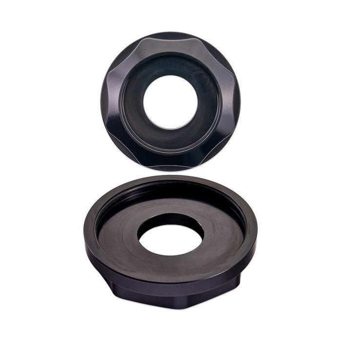 IAG Performance Revolve Washer Fluid Reservoir Cap Black w/ Purple Accent 2002 - 2024 WRX / 2004 - 2021 STI / 2013 - 2024 BRZ / 2005 - 2009 Legacy GT / 2004 - 2008 Forester XT - IAG - ACC - 5305BKPR - Subimods.com
