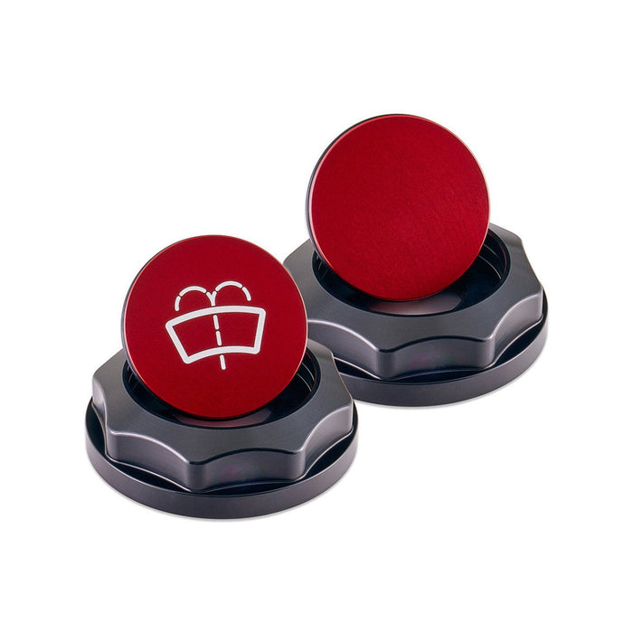 IAG Performance Revolve Washer Fluid Reservoir Cap Black w/ Red Insert 2022 - 2024 WRX / 2013 - 2024 BRZ / 2013 - 2016 FRS / 2017 - 2020 GT86 / 2022 - 2024 GR86 - IAG - ACC - 5310BKRD - Subimods.com
