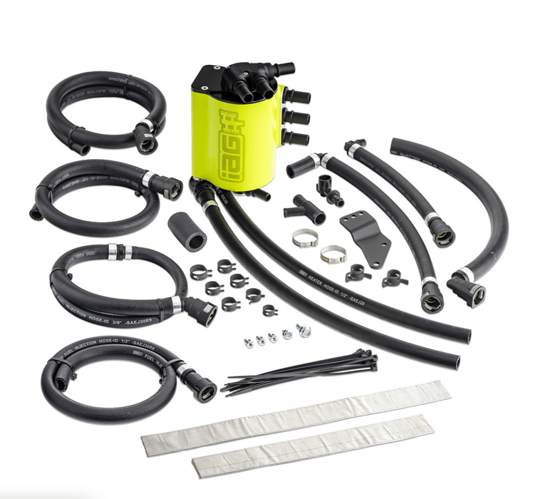 IAG Performance V3 Street Series Air / Oil Separator (AOS) Neon Yellow 2002 - 2007 WRX / 2004 - 2007 STI / 2004 - 2008 Forester XT - IAG - ENG - 7185NY - Subimods.com