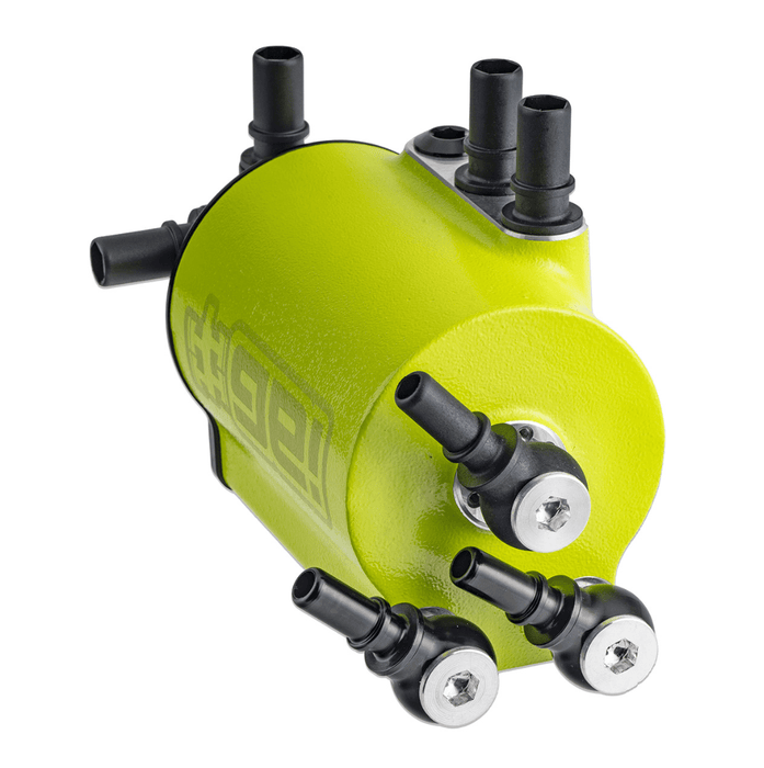 IAG Performance V3 Street Series Air / Oil Separator (AOS) Neon Yellow 2015 - 2021 WRX / 2014 - 2018 Forester XT - IAG - ENG - 7187NY - Subimods.com