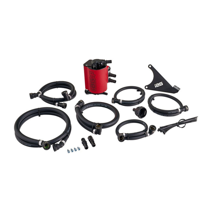 IAG Performance V3 Street Series Air / Oil Separator (AOS) Wrinkle Red 2022 - 2024 WRX - IAG-ENG-7188RD - Subimods.com