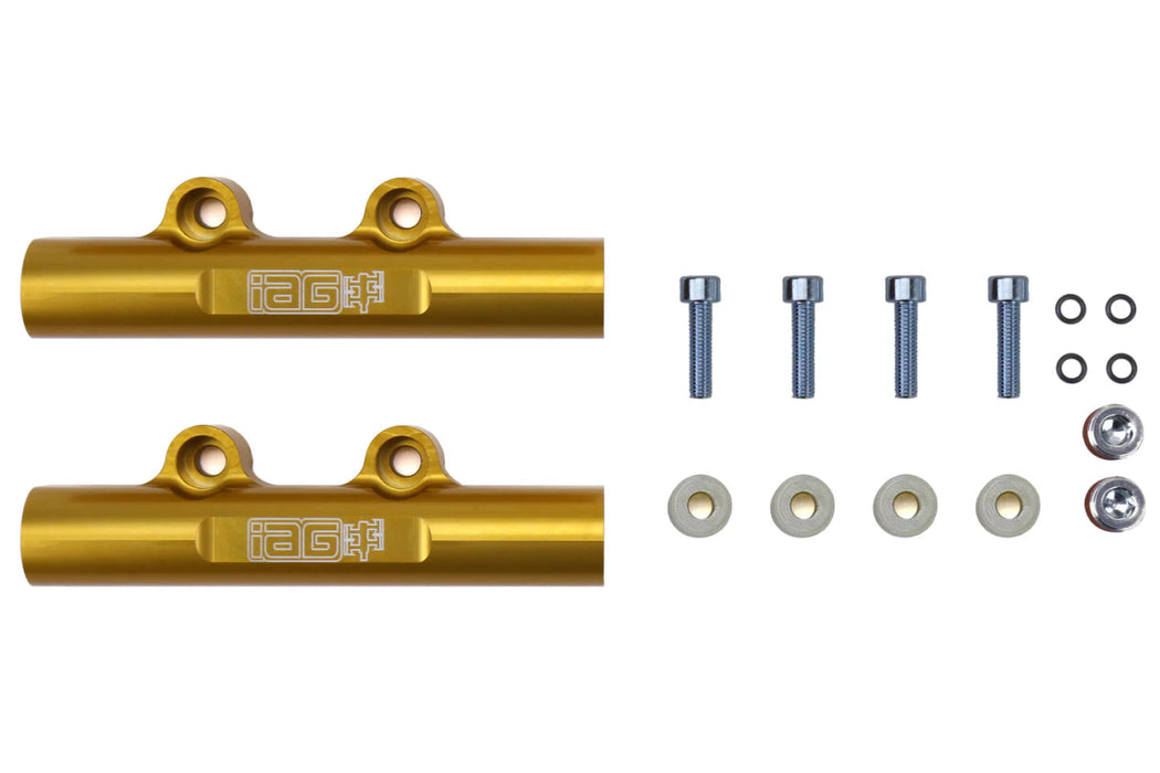 IAG Performance V3 Top Feed Fuel Rails Gold 2002 - 2014 WRX / 2007 - 2021 STI / 2008 - 2012 LGT / 2006 - 2013 FXT - IAG-AFD-2102GD - Subimods.com