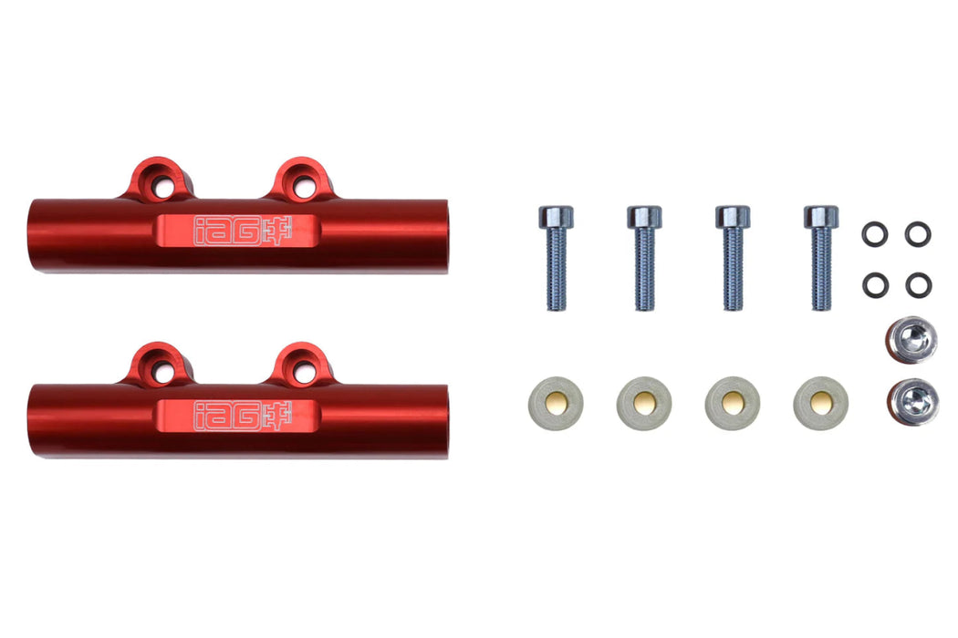 IAG V3 Top Feed Fuel Rails Red for WRX STI 2002-21 — Subimods.com