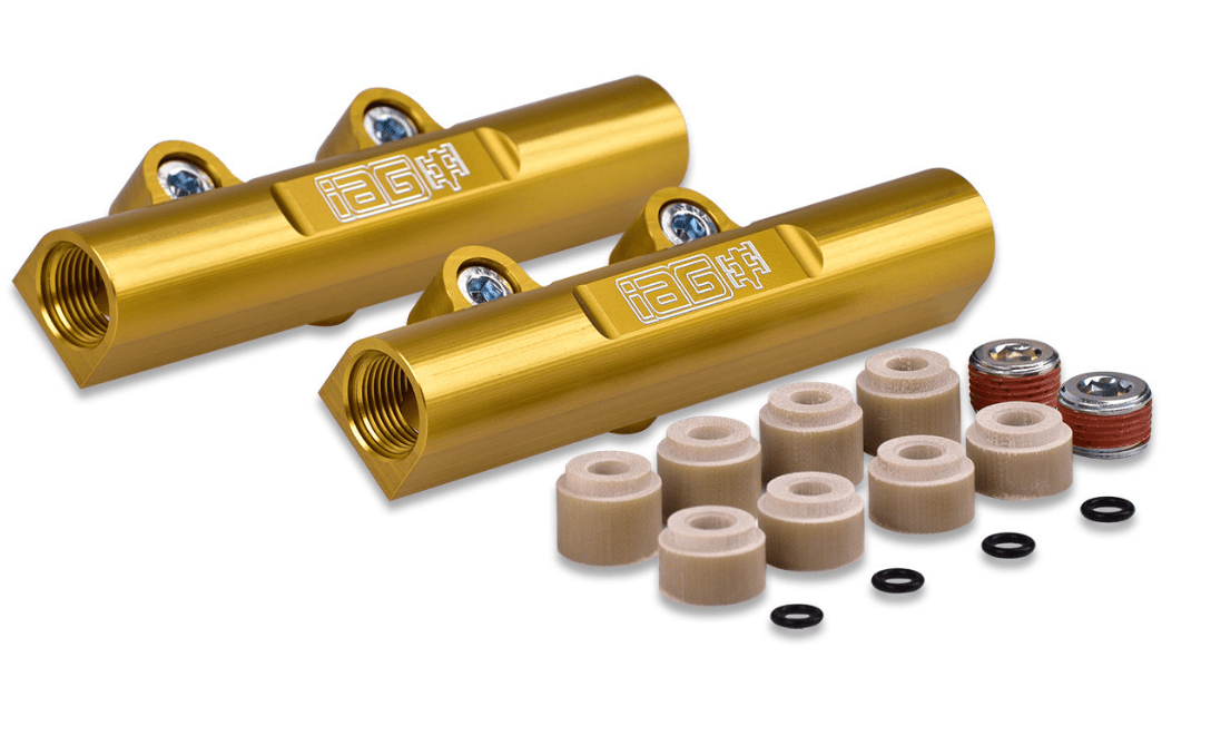 IAG PTFE Flex Fuel System Kit w/ Lines, Rails, FPR and ID 1750cc Injectors 2008 - 2014 WRX / 2008 - 2021 STI - IAG - AFD - 2325GD - Subimods.com