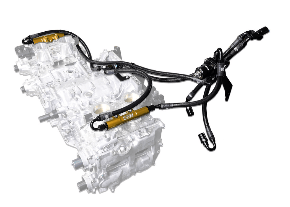 IAG PTFE Flex Fuel System Kit w/ Lines, Rails, FPR and ID 1750cc Injectors 2008 - 2014 WRX / 2008 - 2021 STI - IAG - AFD - 2325RD - Subimods.com