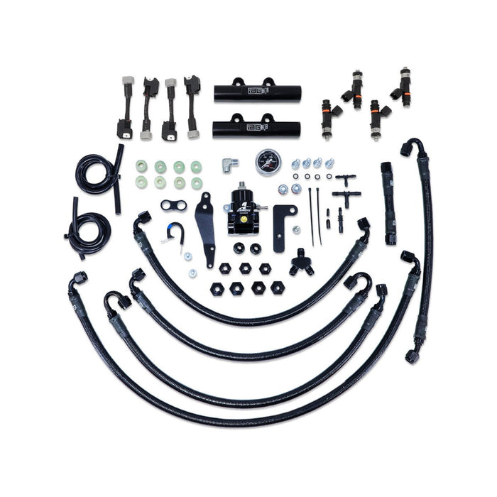 IAG PTFE Fuel System Kit w/ Lines, Rails, FPR and FIC 1000cc Injectors 2008 - 2014 WRX / 2008 - 2021 STI - IAG-AFD-2330BK - Subimods.com
