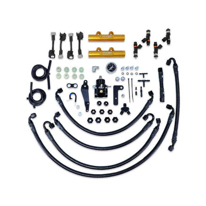 IAG PTFE Fuel System Kit w/ Lines, Rails, FPR and FIC 1000cc Injectors 2008 - 2014 WRX / 2008 - 2021 STI - IAG-AFD-2330GD - Subimods.com